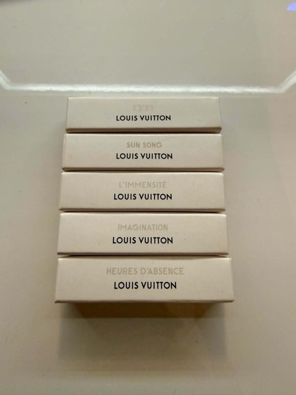 ♥️ Auth Louis Vuitton Mini Fragrance Boxes Set of Five ♥️